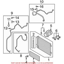 Audi VW A/C Valve Insert (Low Side) 8E0820855